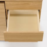 木製カップボード　幅８８ｃｍ　オーク材突板