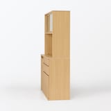木製カップボード　幅１２０ｃｍ　オーク材突板