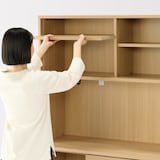 木製カップボード　幅１２０ｃｍ　オーク材突板