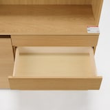 木製カップボード　幅１２０ｃｍ　オーク材突板