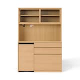 木製カップボード　幅１２０ｃｍ　オーク材突板