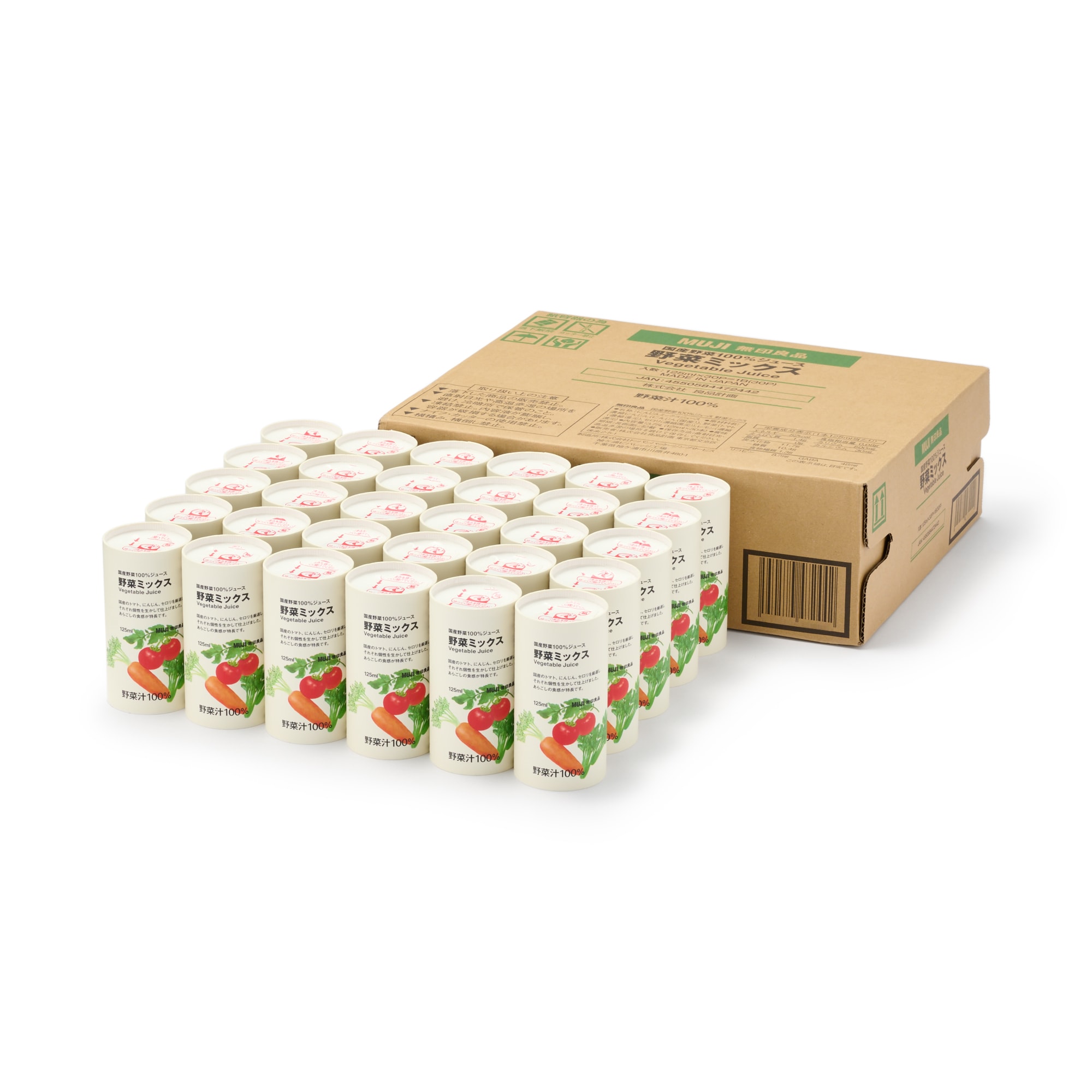 30本セット】国産野菜100％ジュース 野菜ミックス | 無印良品