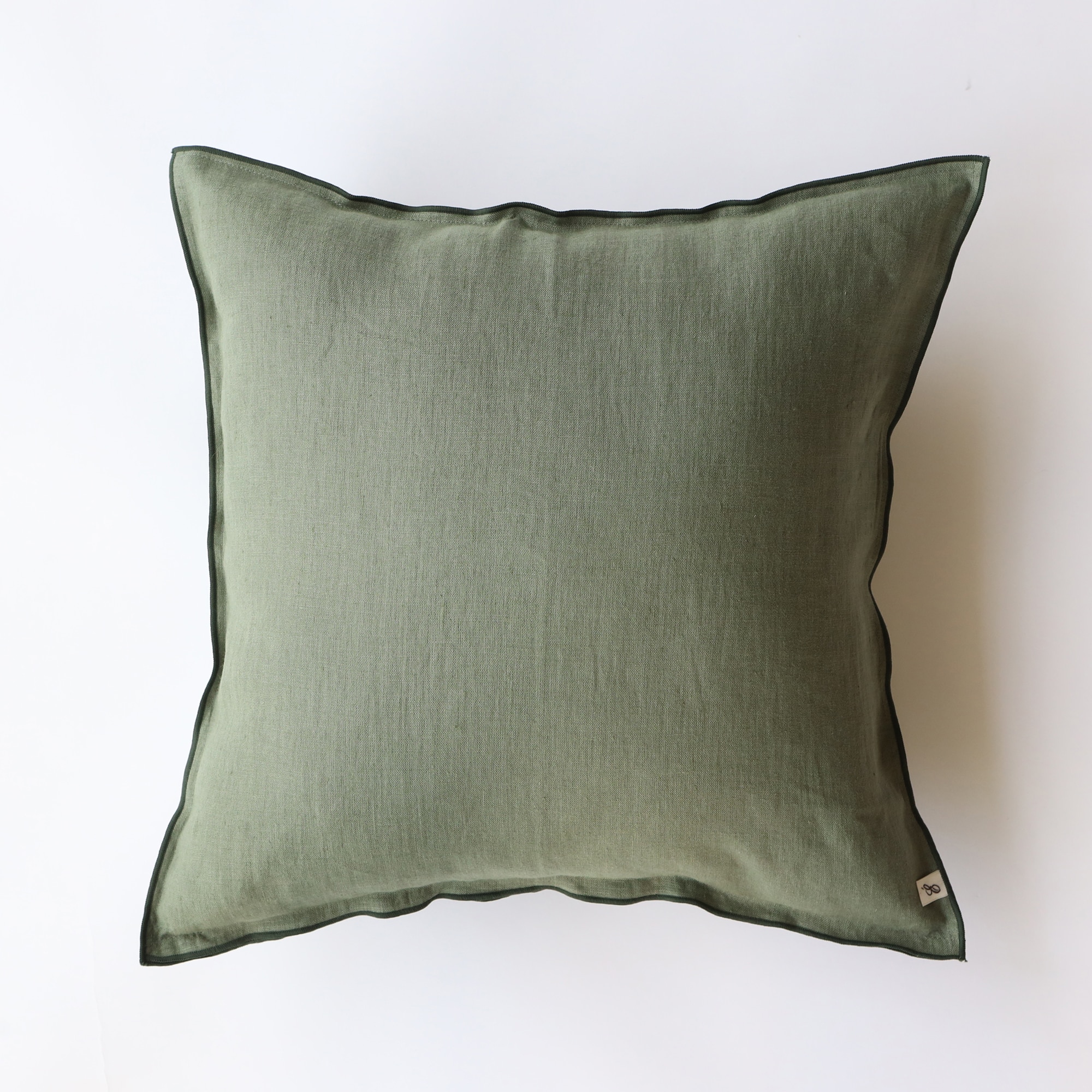 IDEE］AIRY リネンクッションカバー 45cm角 グリーン