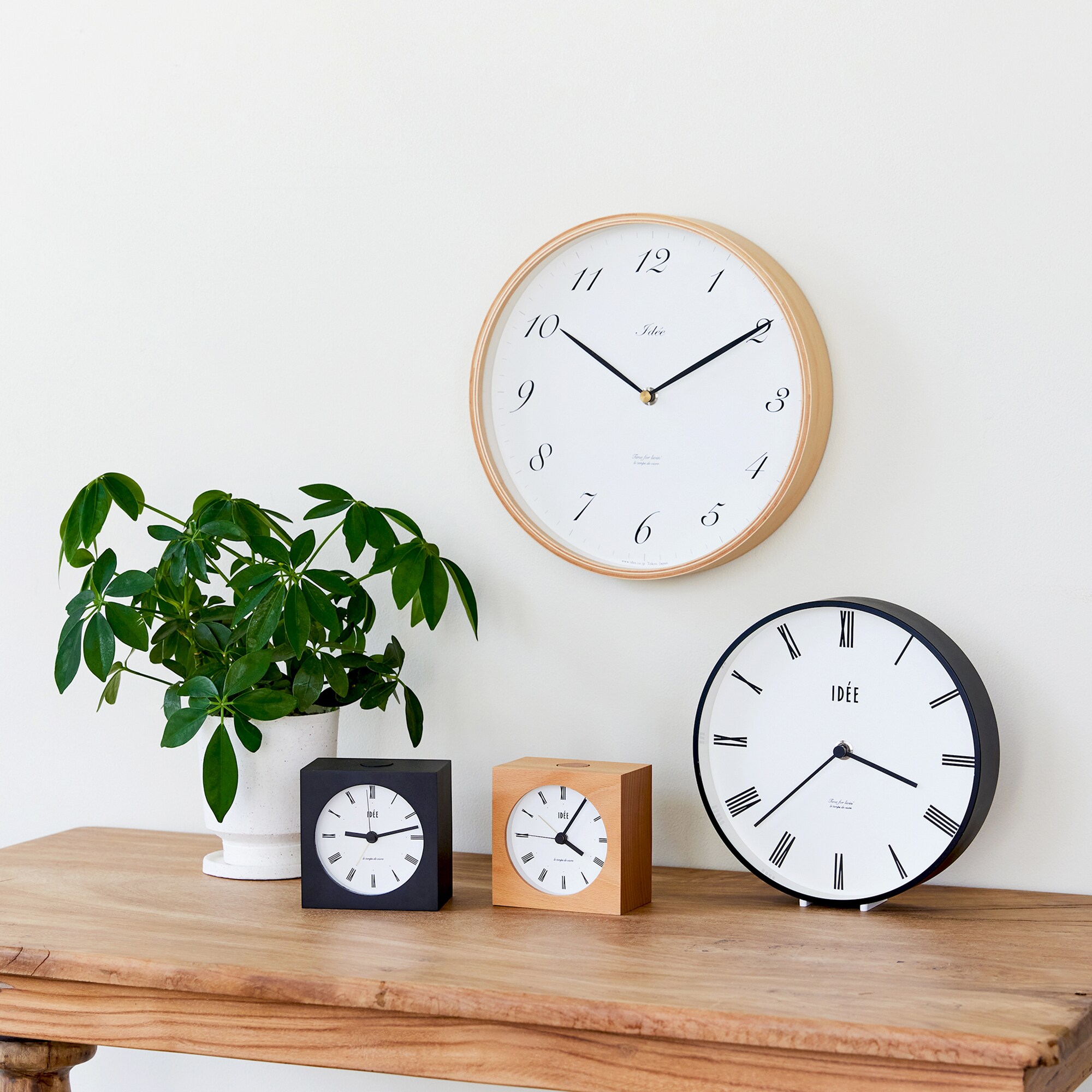 IDEE］IDEE TIMING アラームクロック Black | 無印良品