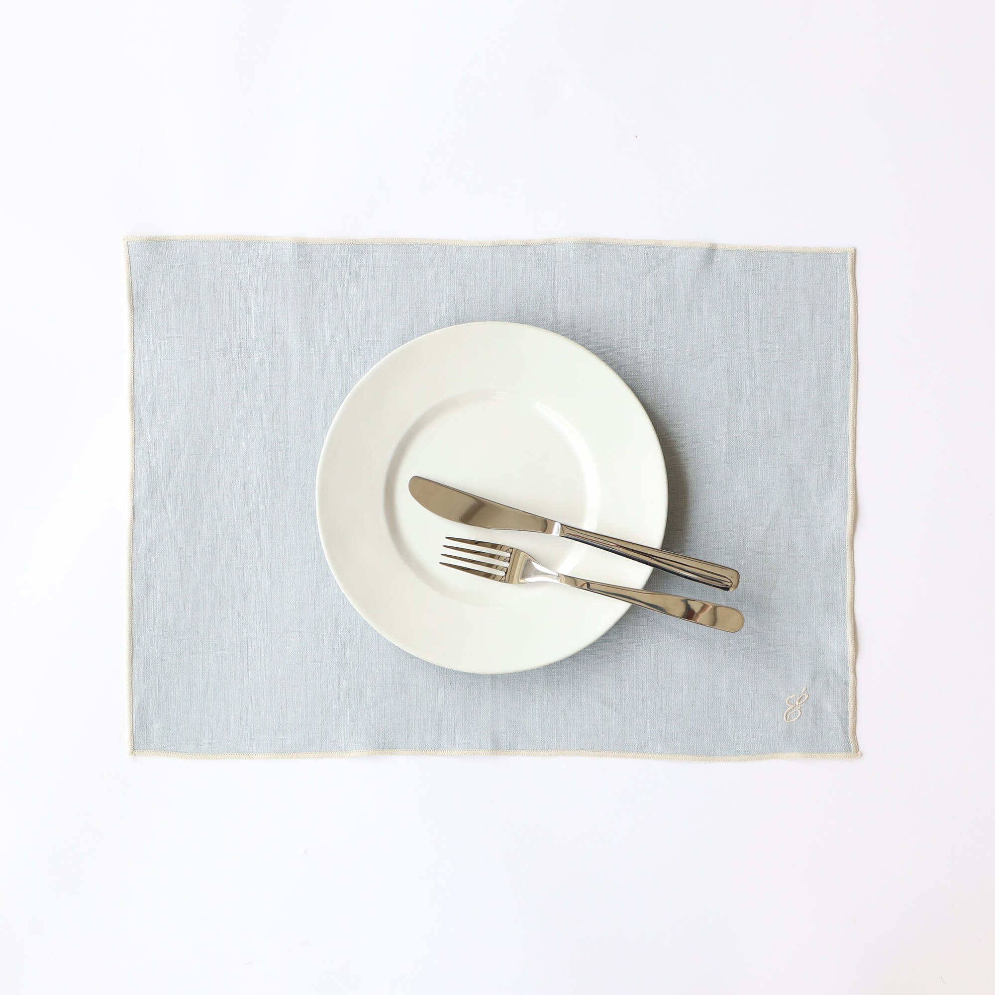 ［ＩＤＥＥ］ＡＩＲＹ　リネン　プレイスマット　ブルー