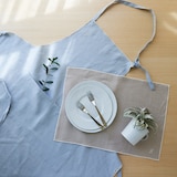 ［ＩＤＥＥ］ＡＩＲＹ　リネン　キッチンクロス　ブルー