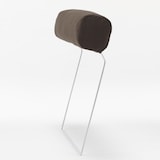 綿平織ソファ本体ヘッドレスト３シーター用カバー／ダークブラウン