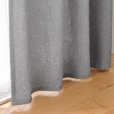 綿洗いざらし平織ノンプリーツカーテン・２枚組