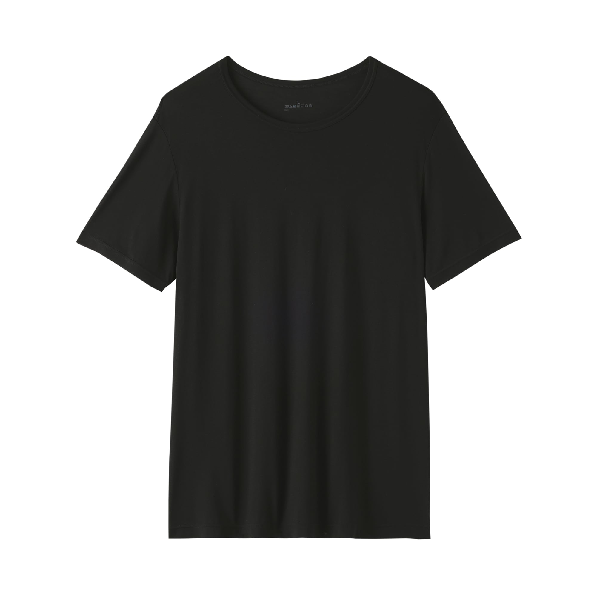 紳士　脇に縫い目のない　なめらか　クルーネック半袖Ｔシャツ