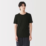 紳士　脇に縫い目のない　なめらか　クルーネック半袖Ｔシャツ