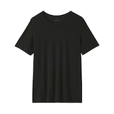 紳士　脇に縫い目のない　なめらか　クルーネック半袖Ｔシャツ