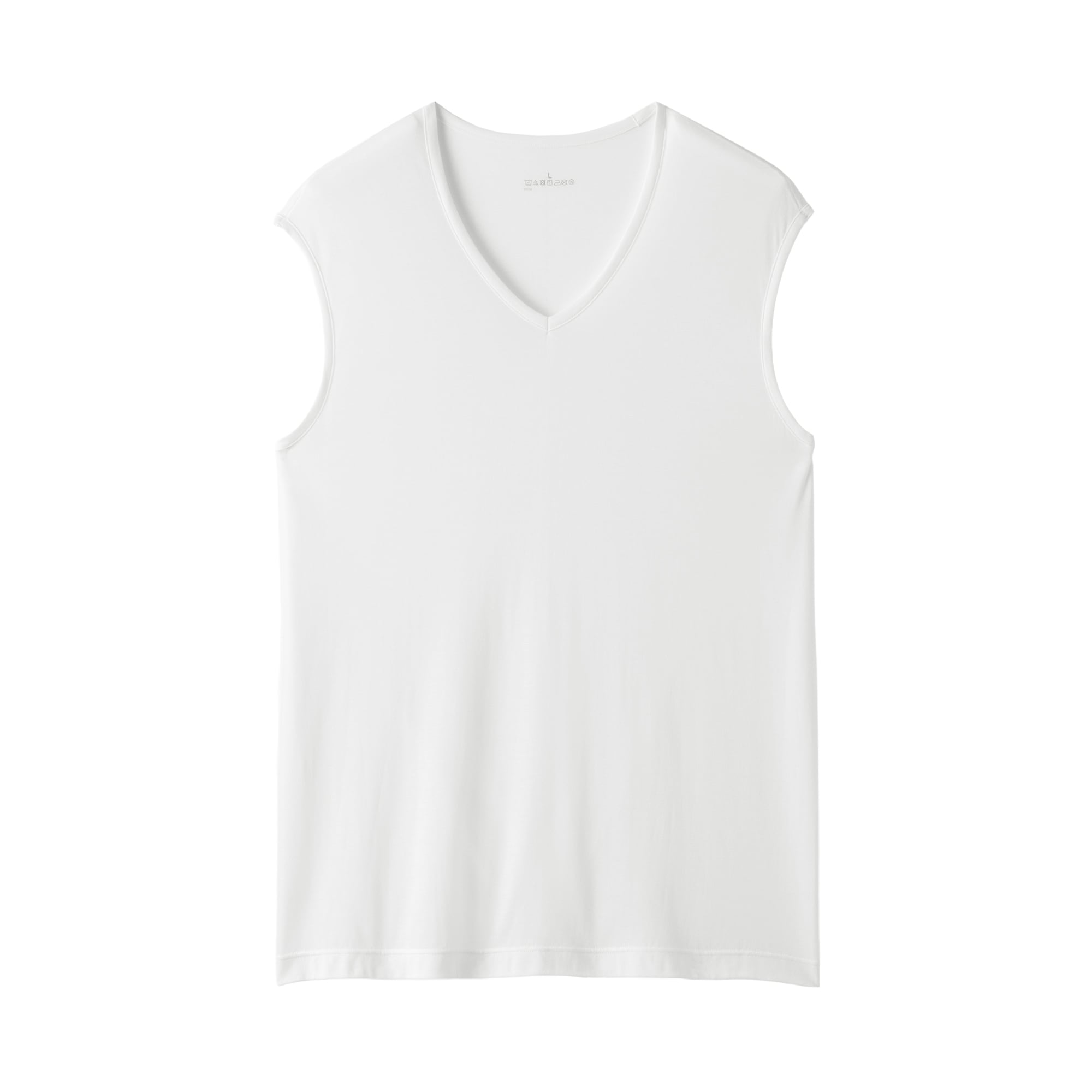 紳士　脇に縫い目のない　なめらか　ノースリーブＴシャツ