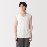 紳士　脇に縫い目のない　なめらか　ノースリーブＴシャツ