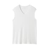 紳士　脇に縫い目のない　なめらか　ノースリーブＴシャツ