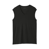 紳士　脇に縫い目のない　なめらか　ノースリーブＴシャツ