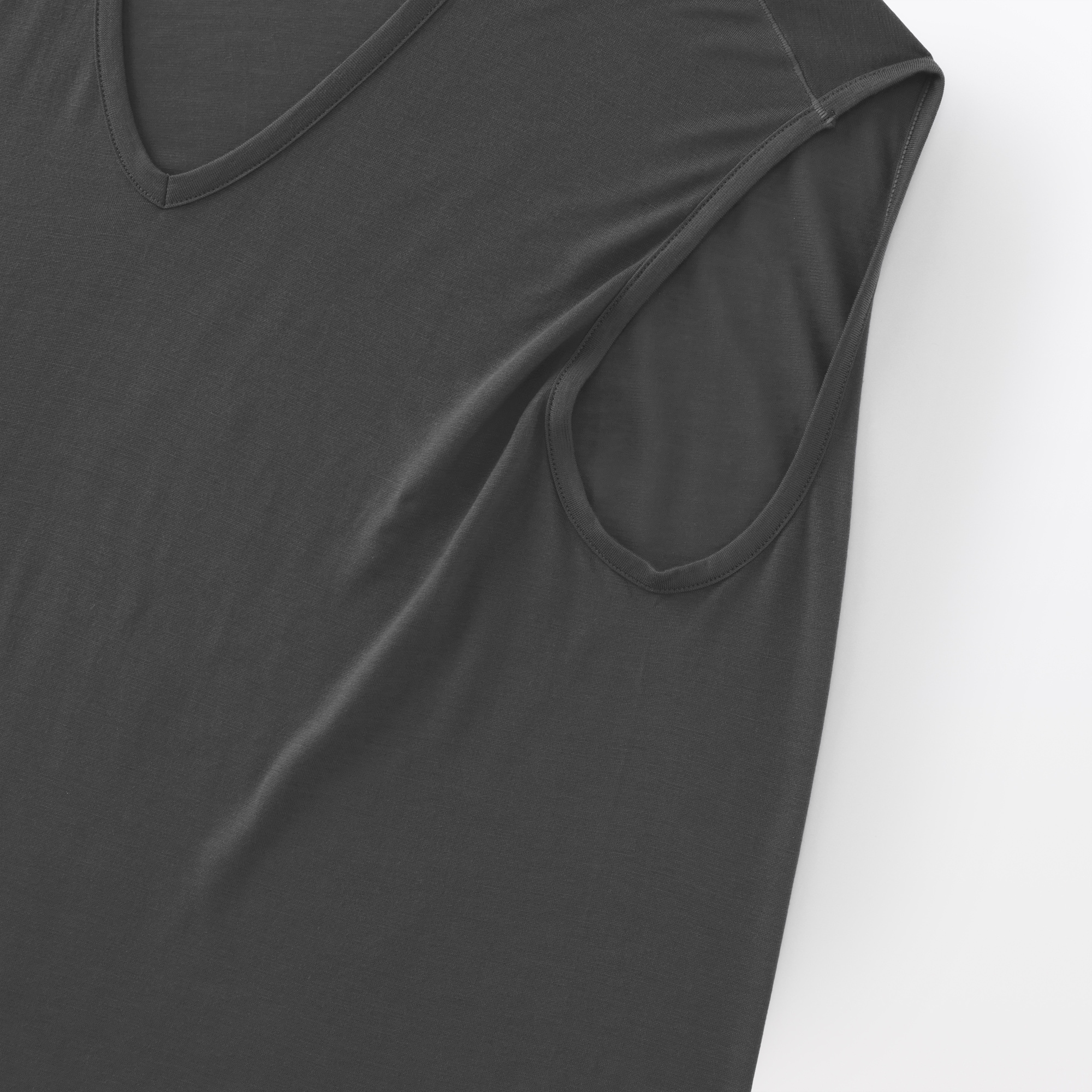 紳士　脇に縫い目のない　なめらか　ノースリーブＴシャツ