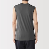 紳士　脇に縫い目のない　なめらか　ノースリーブＴシャツ