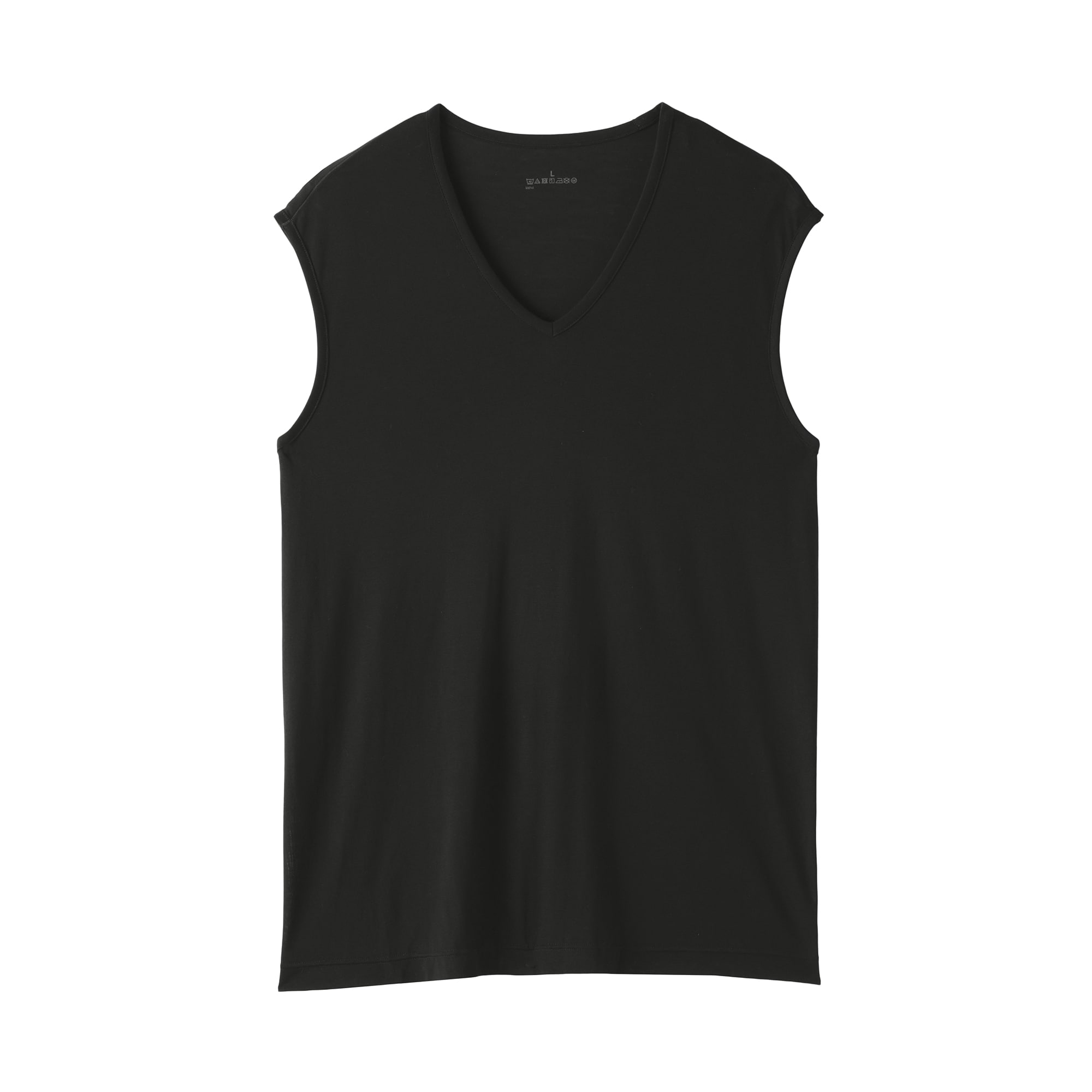 紳士　脇に縫い目のない　なめらか　ノースリーブＴシャツ