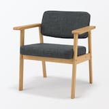 木製アームチェア　チャコール