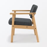 木製アームチェア　チャコール