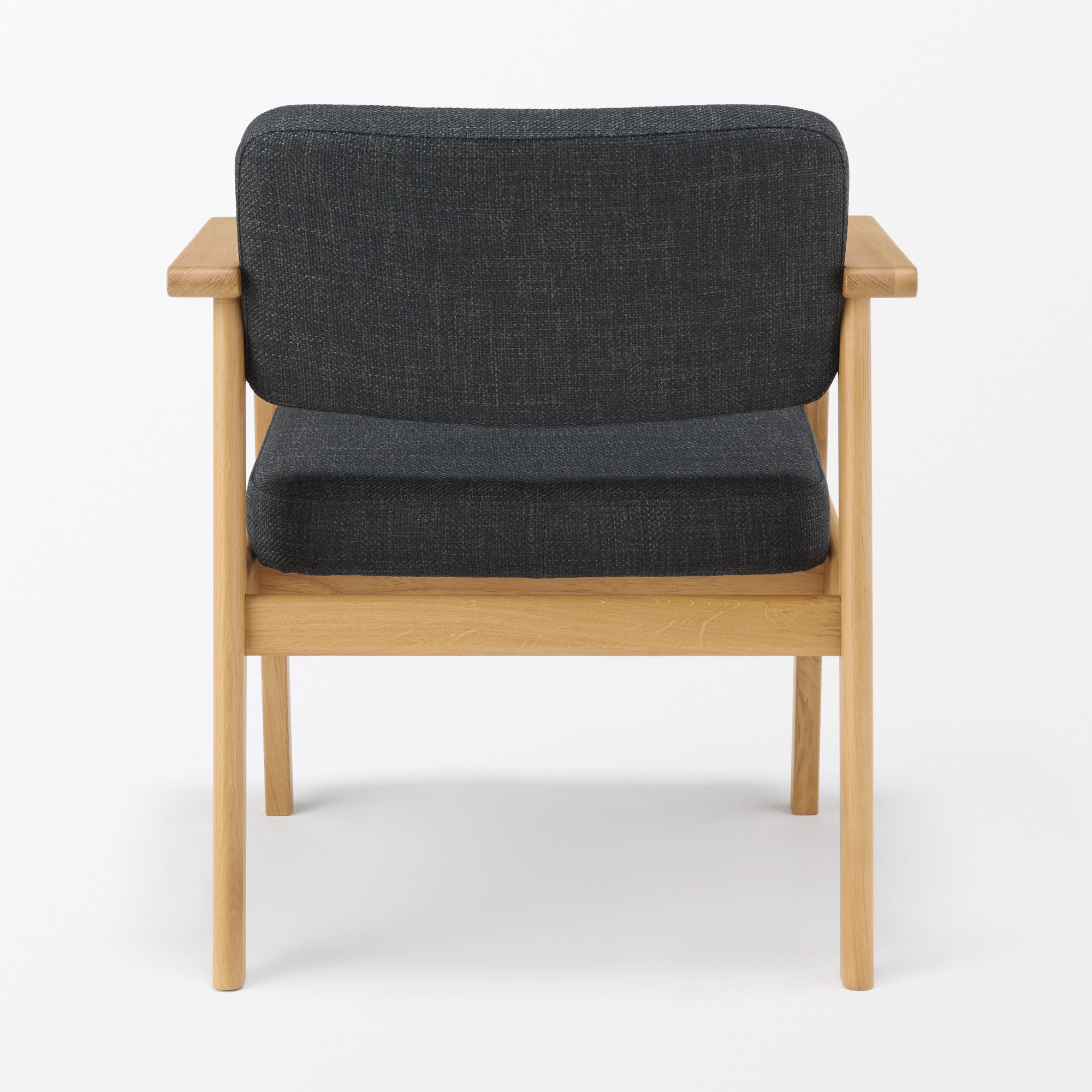 木製アームチェア　チャコール
