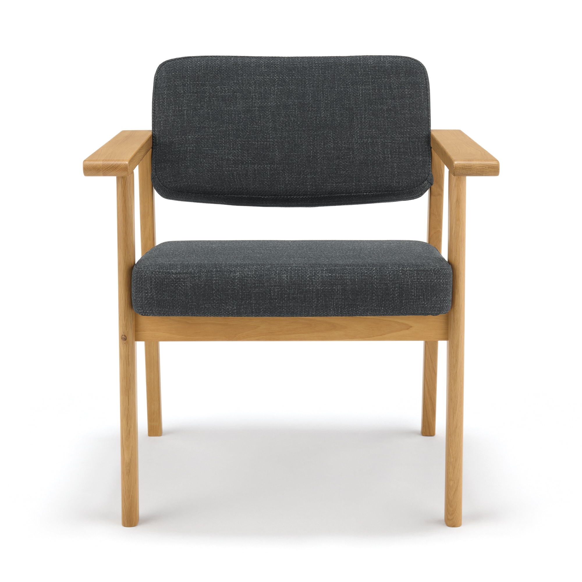 木製アームチェア　チャコール