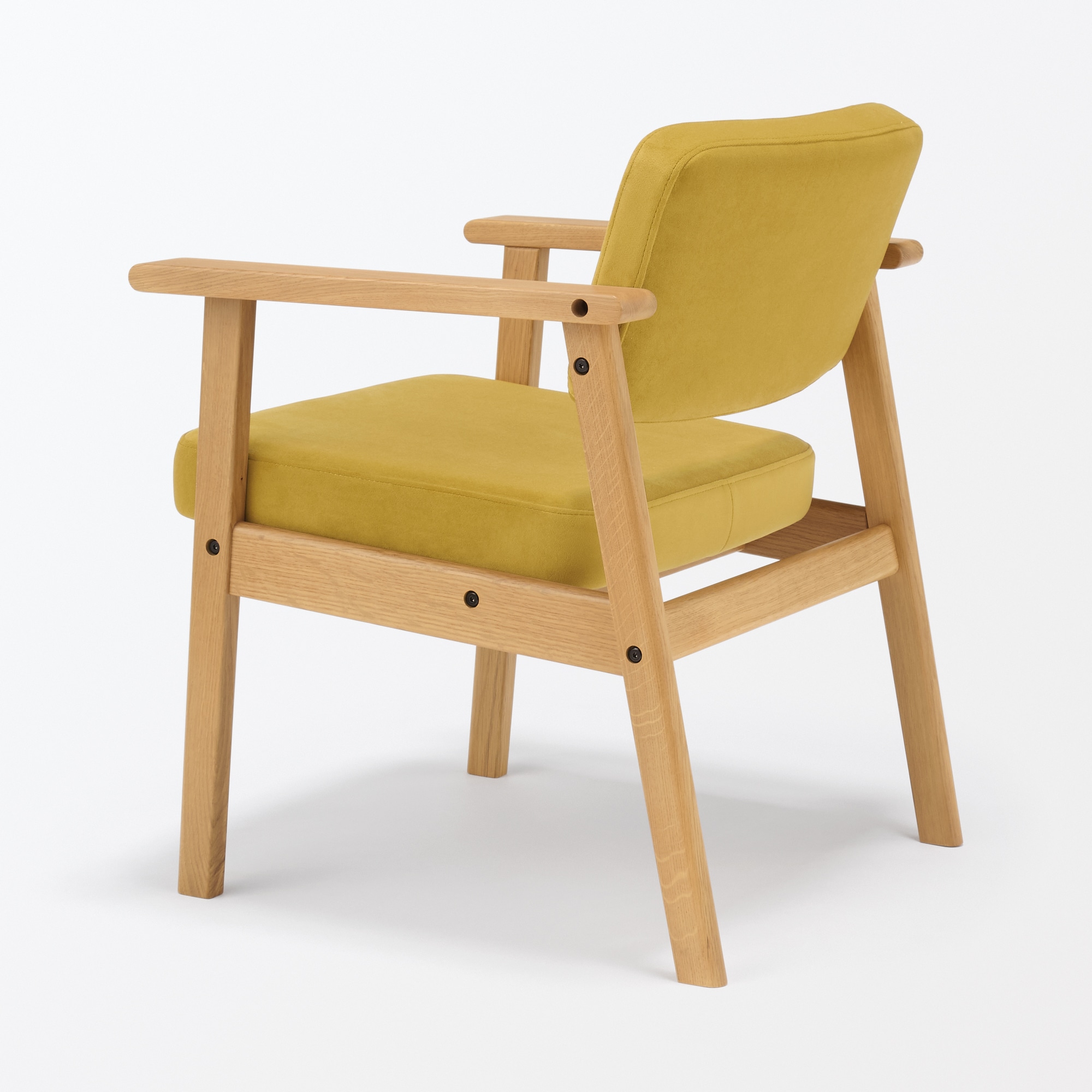 木製アームチェア マスタード | 無印良品