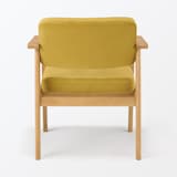 木製アームチェア　マスタード