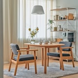 木製アームチェア　マスタード