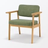 木製アームチェア　グリーン