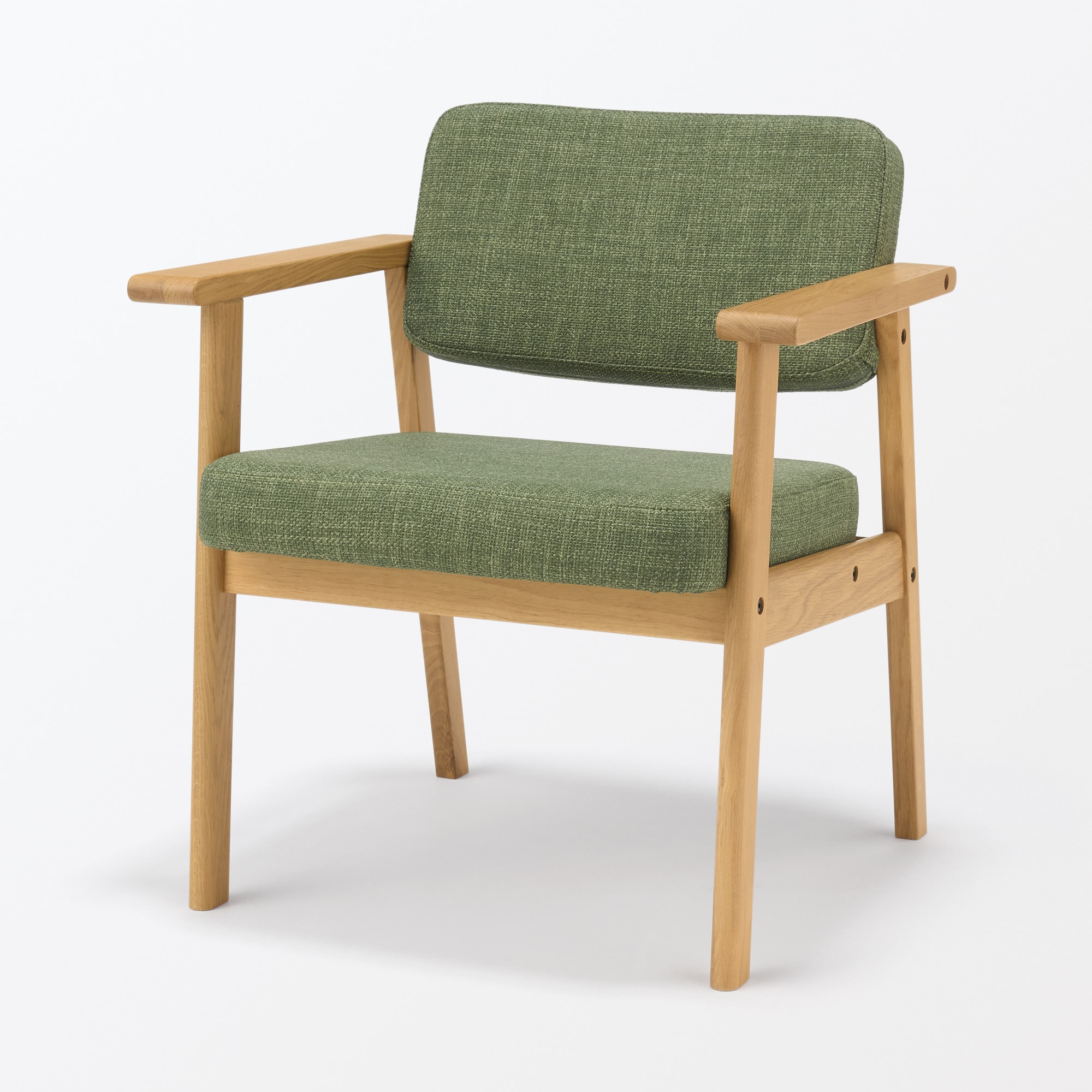 木製アームチェア　グリーン