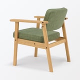 木製アームチェア　グリーン