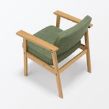 木製アームチェア　グリーン