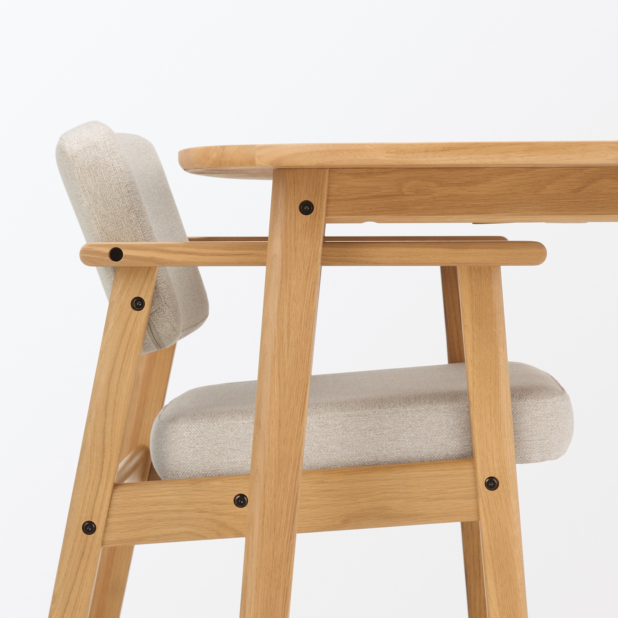 木製アームチェア　グリーン