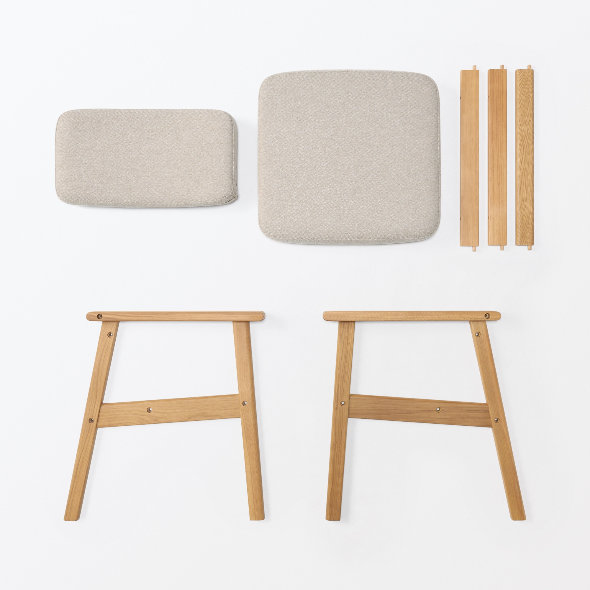 木製アームチェア　グリーン