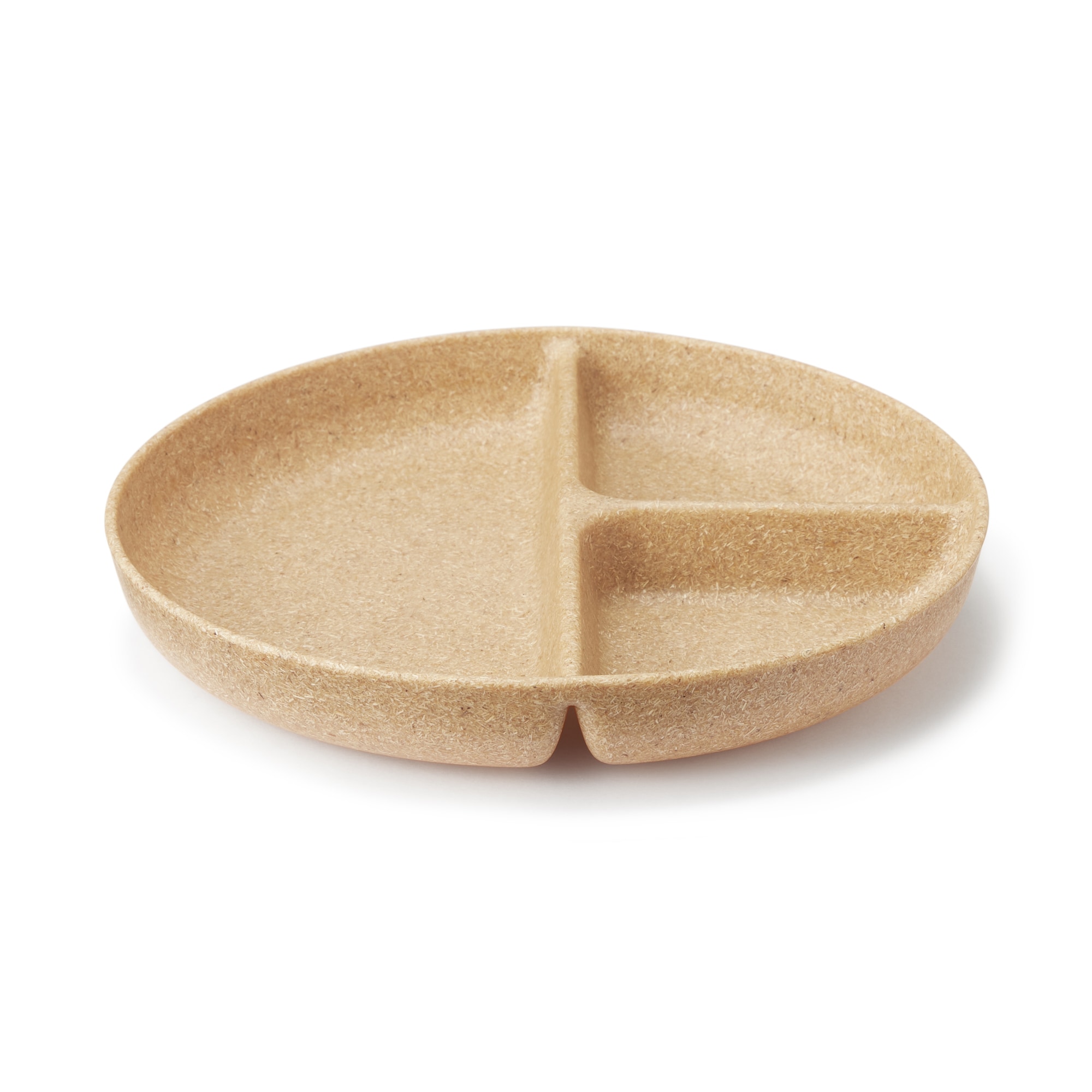 レンジで使える ヤシの端材を使った 仕切り付きプレート | 無印良品