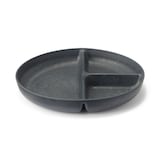 レンジで使える　ヤシの端材を使った　仕切り付きプレート