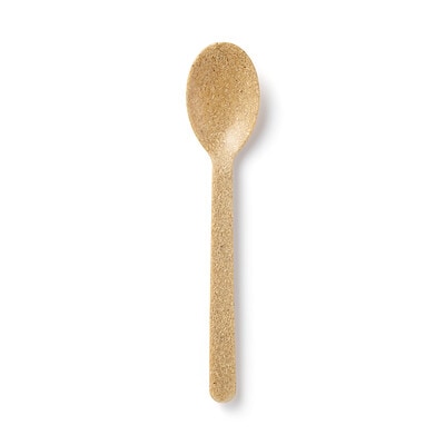 ヤシの端材を使った　スプーン　約１７ｃｍ