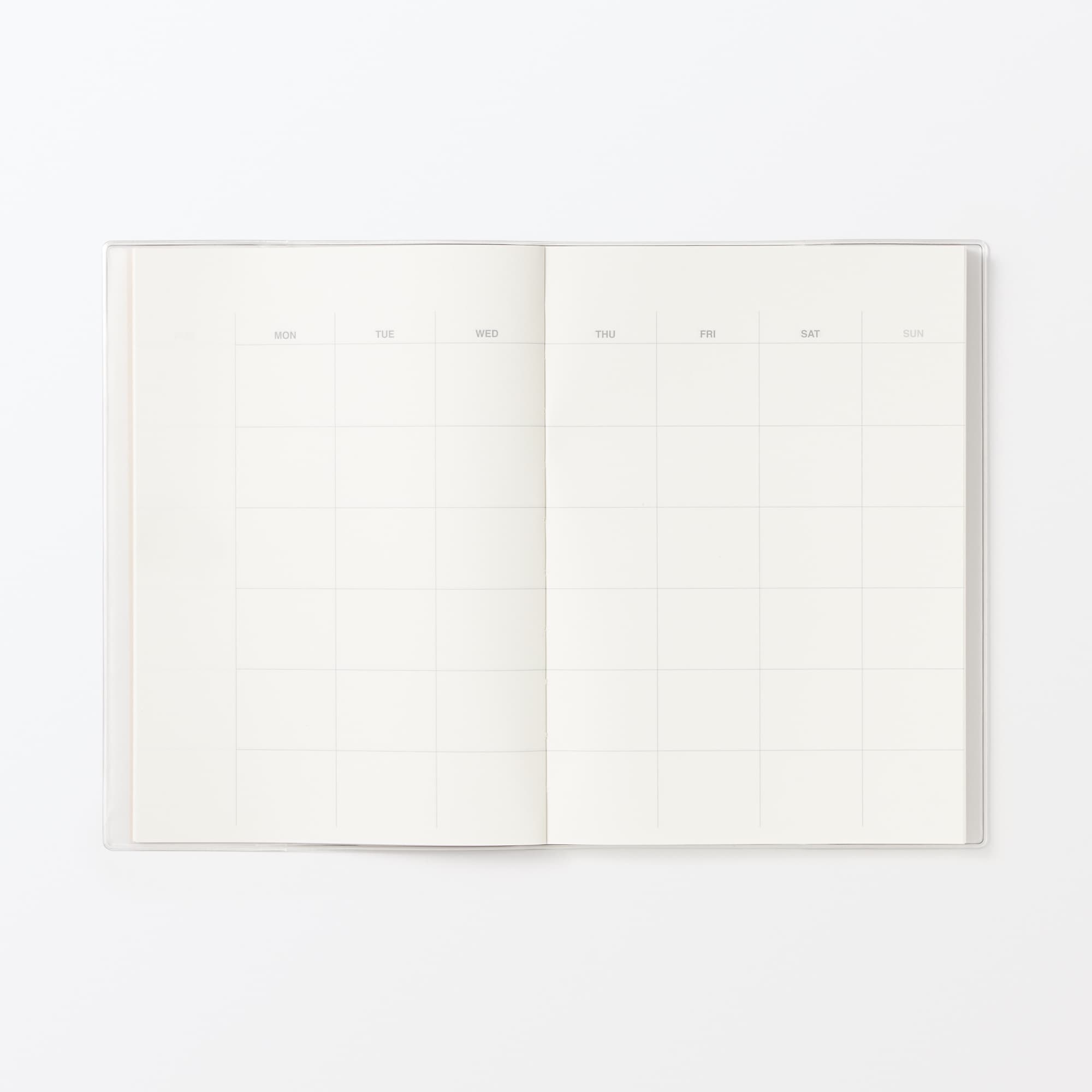 日付がないスケジュールノート　マンスリー／ウィークリー