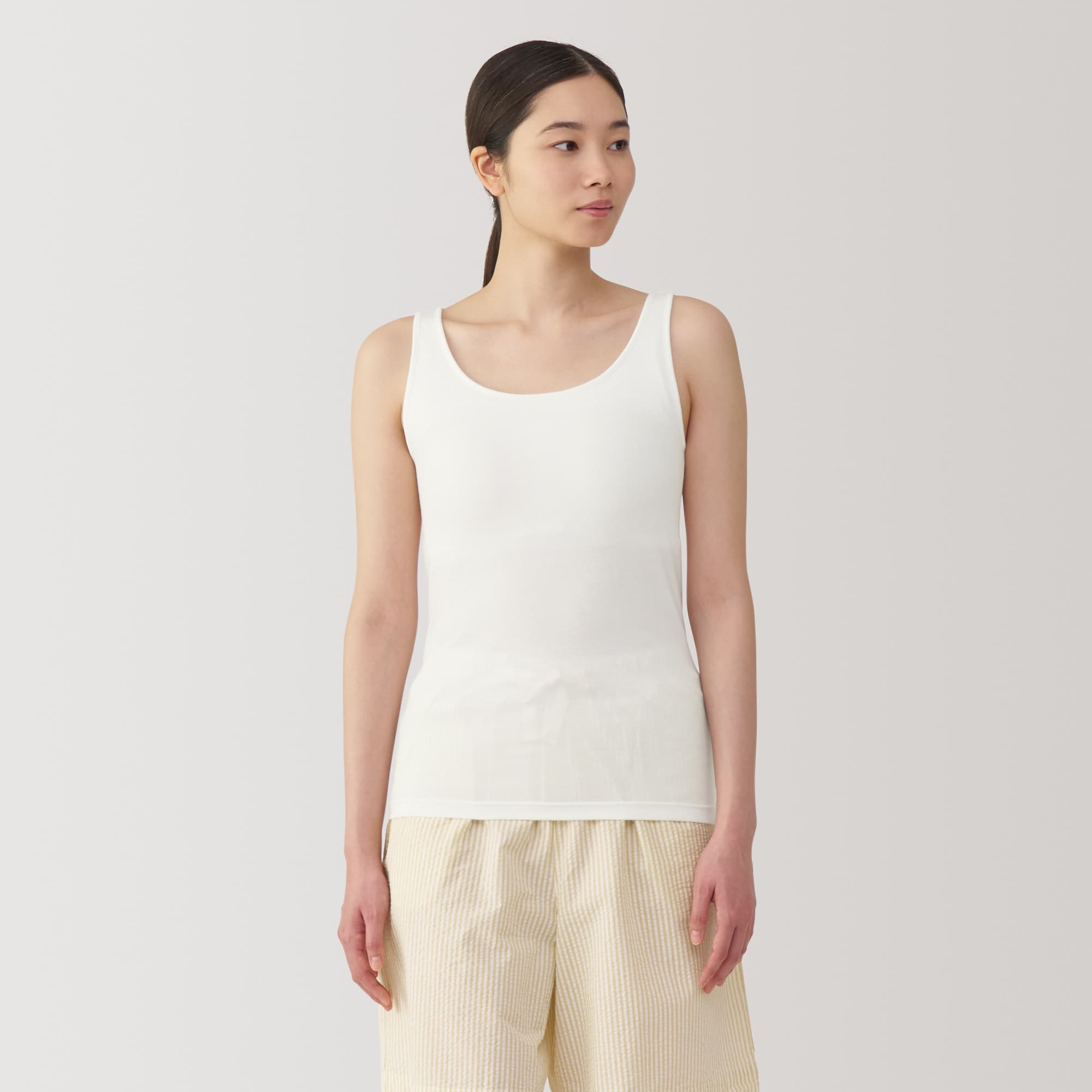 婦人 胸のボリュームをおさえるブラタンクトップ | 無印良品