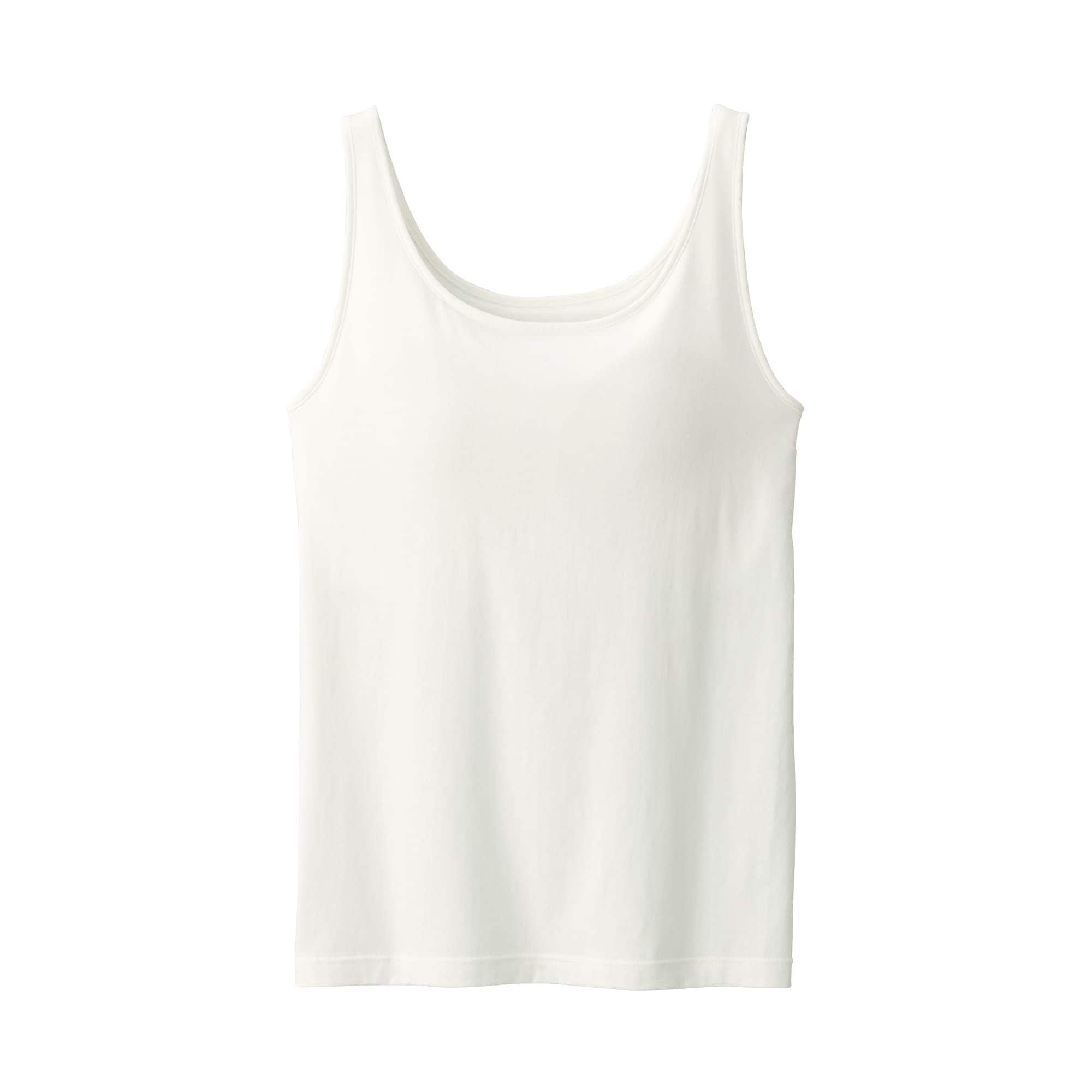 婦人　胸のボリュームをおさえるブラタンクトップ