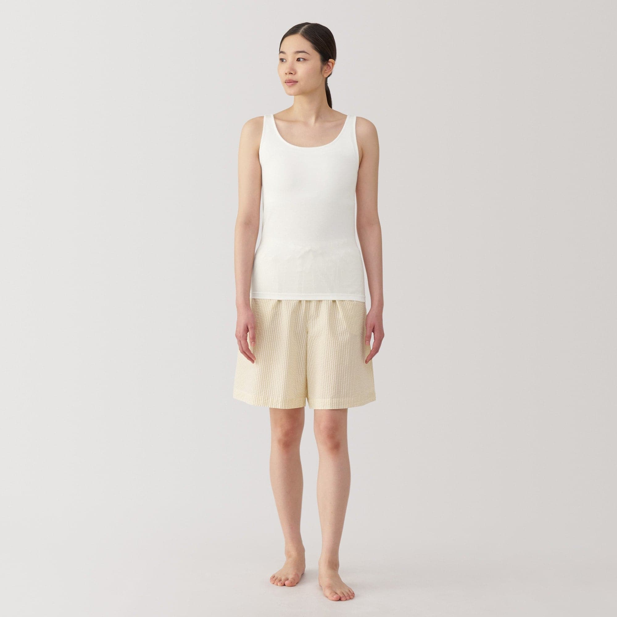 婦人 胸のボリュームをおさえるブラタンクトップ | 無印良品