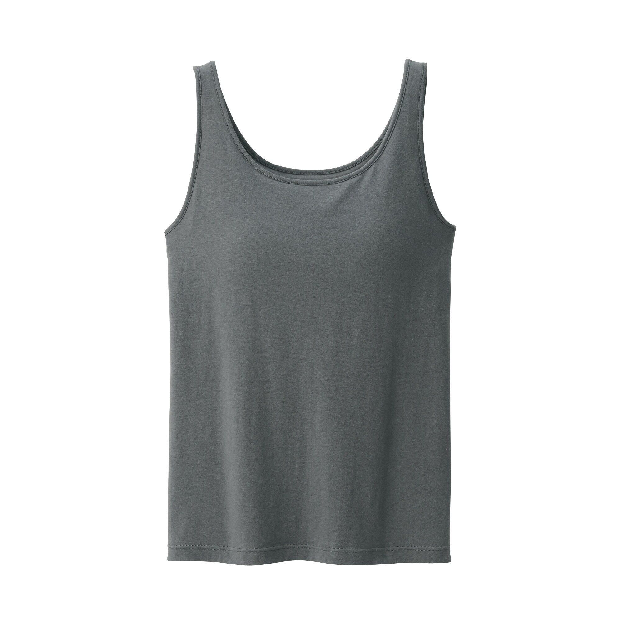 新品未使用　タンク　ブラトップ　グレー　クリスマス　ちゃぴさん　ジムウェア　M 婦人 胸のボリュームをおさえるブラタンクトップ | 無印良品