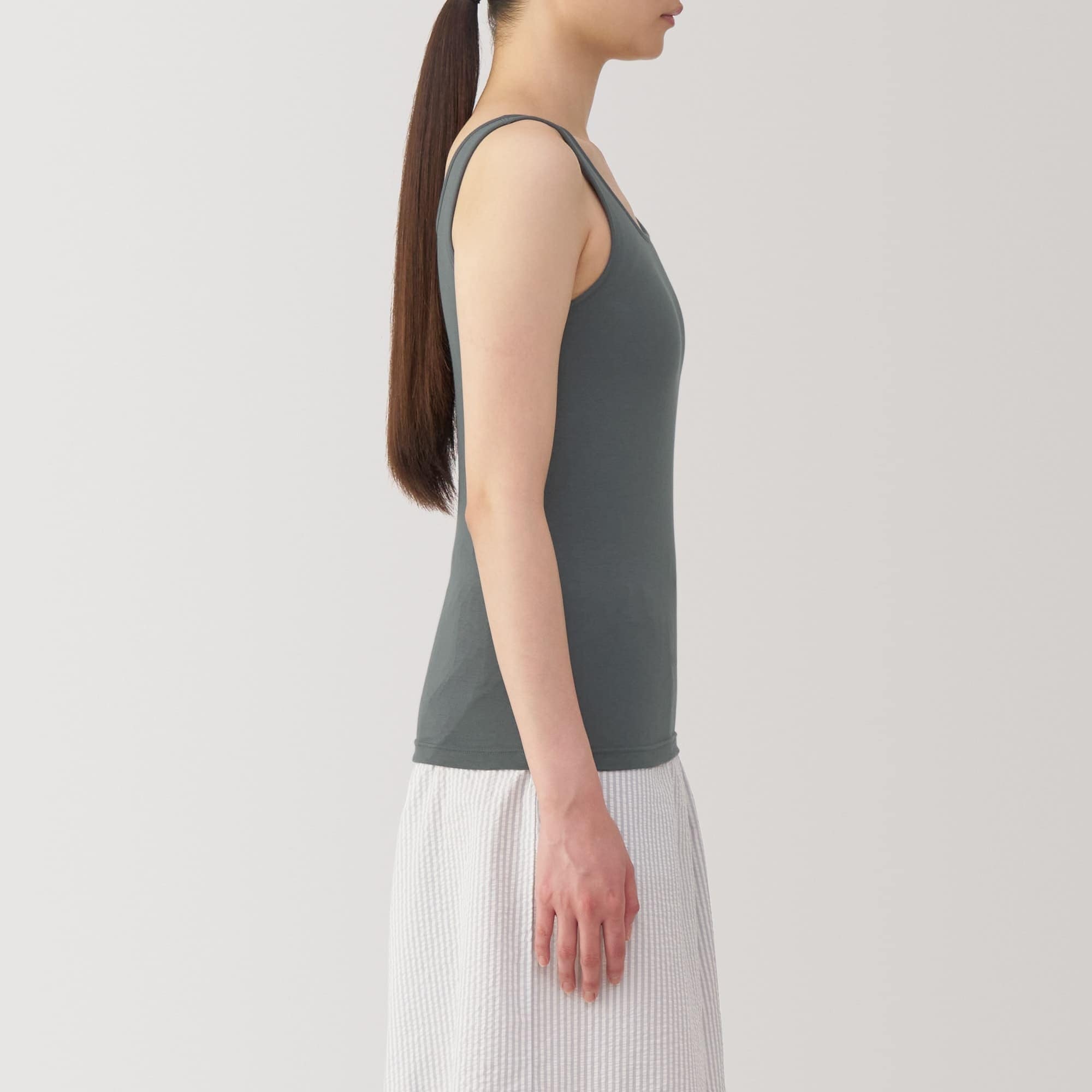 婦人 胸のボリュームをおさえるブラタンクトップ | 無印良品