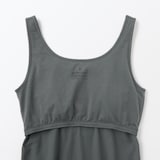 婦人　胸のボリュームをおさえるブラタンクトップ