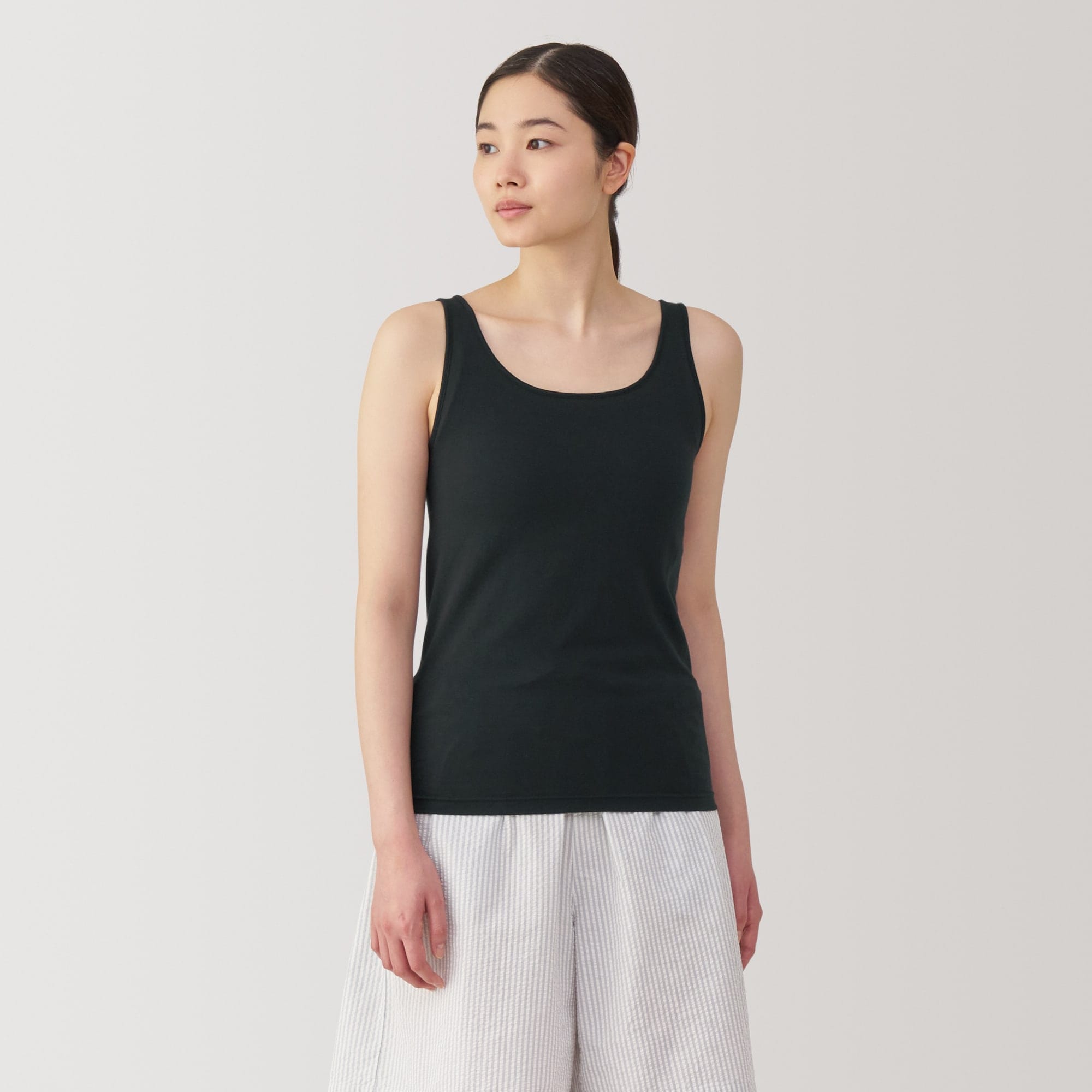 婦人 胸のボリュームをおさえるブラタンクトップの商品画像