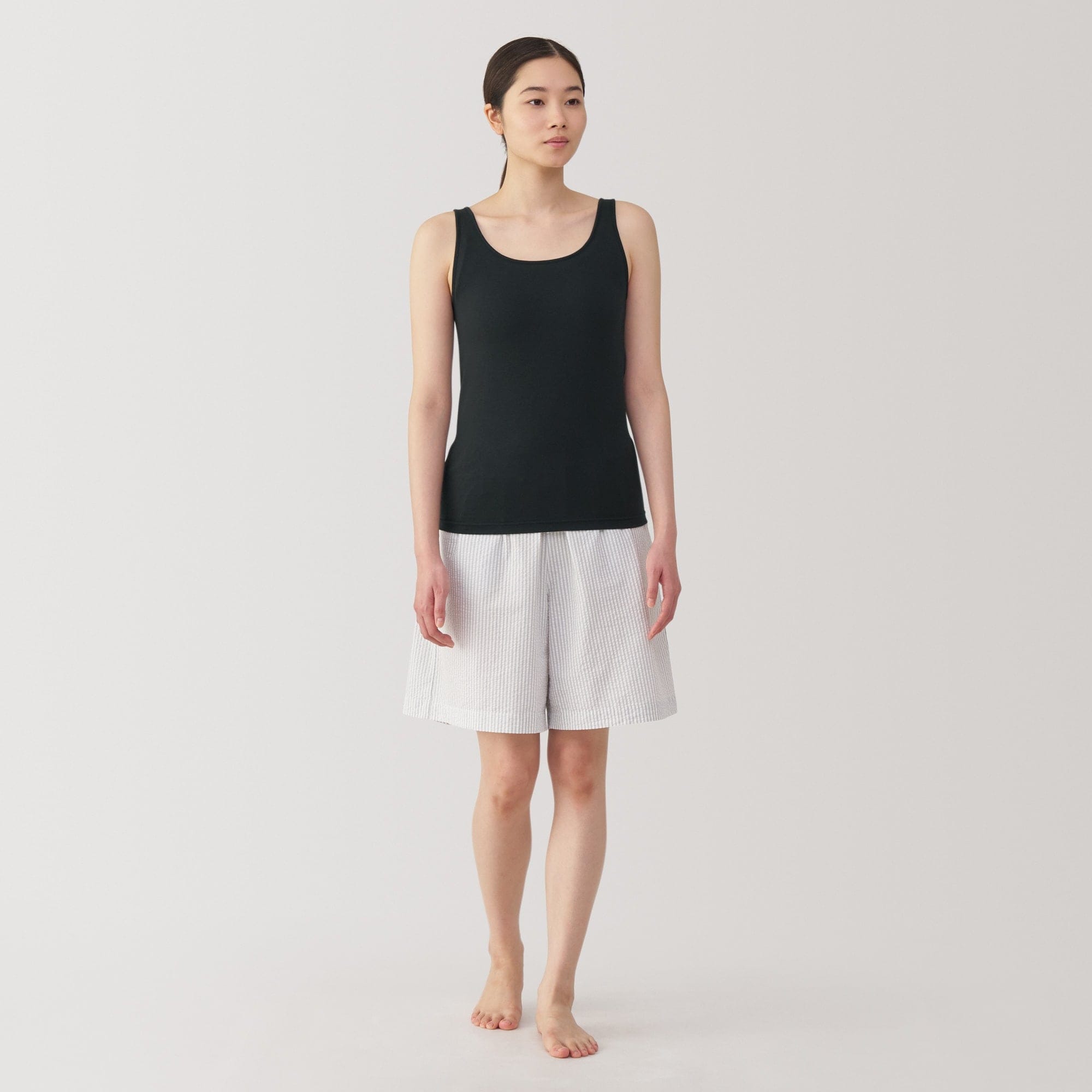 【新品】無印・胸のボリュームをおさえるブラタンクトップ 婦人 胸のボリュームをおさえるブラタンクトップ | 無印良品