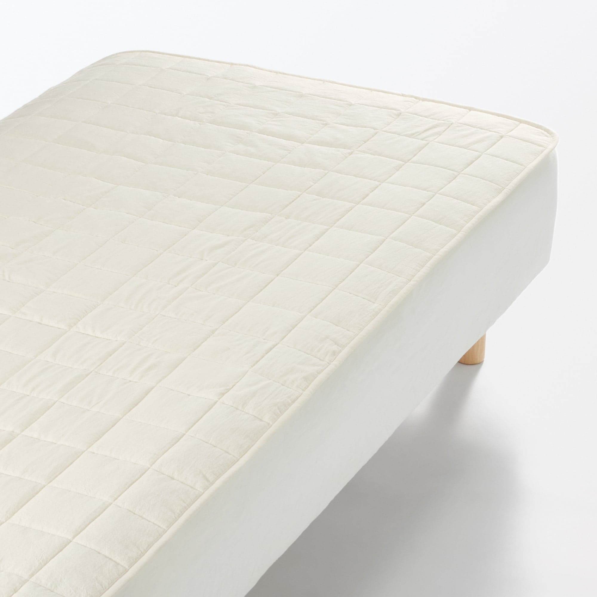 滑り止め付 綿洗いざらし 敷パッド・SD | 無印良品