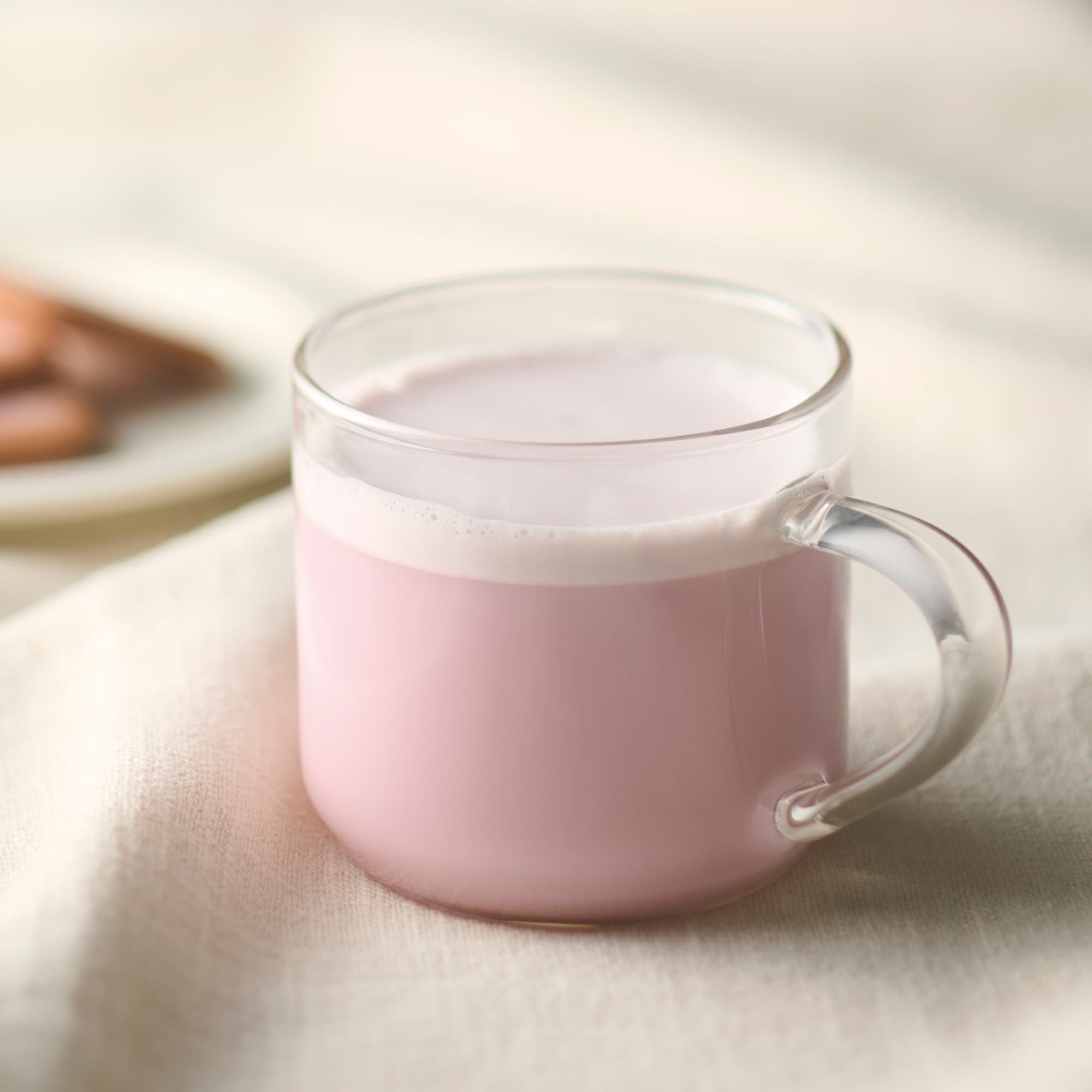 おうちで味わうカフェメニュー ふんわり桜ラテ | 無印良品
