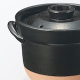 レンジで温め直せる　萬古焼　ごはん鍋